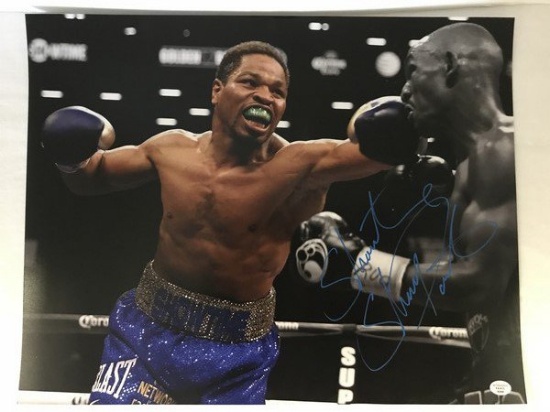 Sugar Shane Mosley Signed Photograph Witnessed PAAS