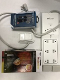 Electronics Lot - Elite Fitness Band in Box, Fire & Ice Projector, Belkin Light Switch