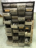 Metal Craftsman Tool Organizer w/ Contents, Nails, Screws, Etc.