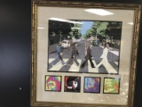 Beatles Abby Road/Let It Be Pop Art Prints in Ornate Gilted Frame/Matt