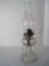 P&A Mfg. Pressed Glass Pedestal Oil Lamp (17