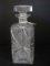 Crystal Decanter w/ Stopper Etched Design