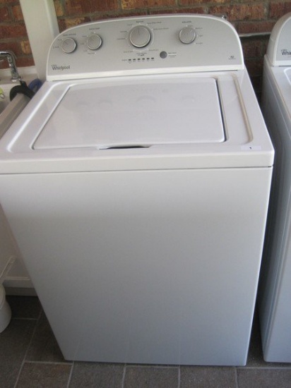 White Whirlpool HE Top Load Washer