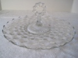 Fostoria American Pattern Glass Tray w/ Center Handle (12