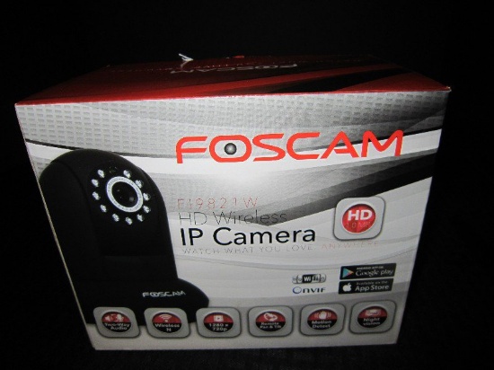 Foscam HD Wireless IP Camera in Original Box, 1.0mp 1280x720 HD