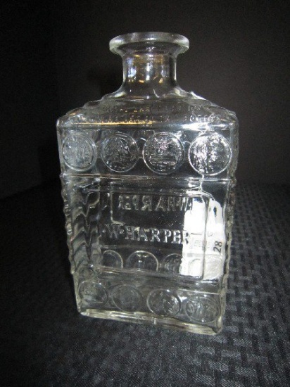 Glass I.W. Harper Liquor Decanter Bottle