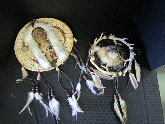 Lot - Dreamcatcher w/ Antler Horn Design Handle