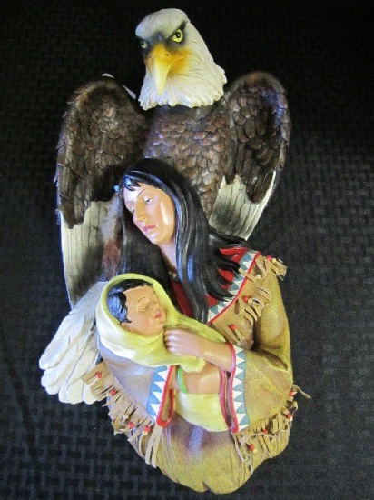 Native American Wall Décor Mother/Child w/ Eagle