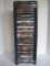 Tower w/36 DVD's. Action, Western & others