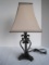 Resin Spanish Inspired Accent Lamp Antiqued Patina