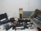 Lot Misc. Gun Accessories Pistol Grips, Holsters, Trigger Pull Scale, Riser Mount, etc.