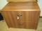 Wood Finish 2 Drawer Hang File Cabinet (some scratches/wear 29