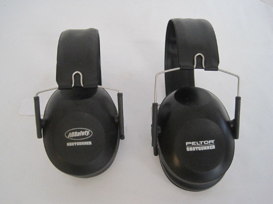 Lot -A O Safety Shot Gunner Headband Ear Protection & Peltor Shot Gunner Ear Protection