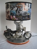 Novelty Harley Davidson figural Motorcycle Lamp w/ Sound Effects