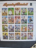 Legends of Baseball All Century Team Full Sheet