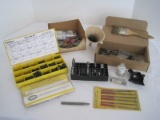 Lot- Brownells Roll Pin Kit, 1911 Auto Replacement Pin Kit, Diamond Needle File Set, etc.