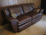 La-Z-Boy Leather Dual Reclining Sofa
