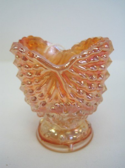 Wright Glass Marigold Carnival Glass Toothpick Holder Nautilus Argonaut Shell