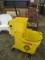 Rubbermaid Yellow Mop Bucket w/ Wringer on Casters