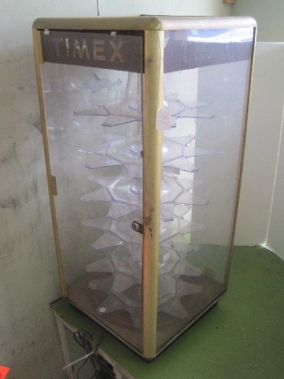 Timex Revolving Lighted Display Case