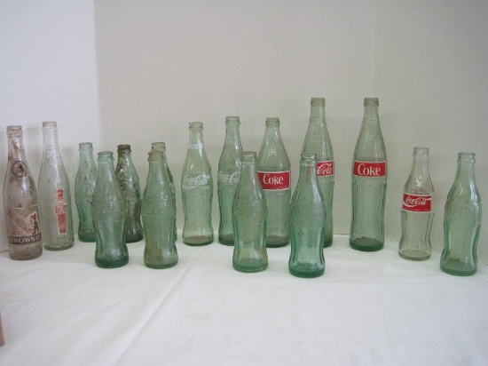 Lot - Coca-Cola, Chocolate Soldier & Brownie Glass Drink Bottles Spartanburg