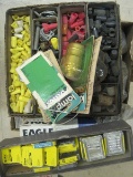 Lot - Misc. Buss Fuses, Amps, Wire Nuts, Plugs, Etc.