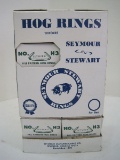Seymour Stewart No.H3 Hill Pattern Hog Rings, 10 Boxes