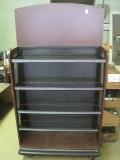 Great Store Display Wire Rack Shelf Unit on Casters