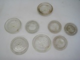 Lot - Ball, Atlas & Other Glass Top Canning Jar Lids