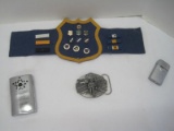 Lot - Ronson Lighter, Hand Warmer, Desert Storm Limited 985/5000 Edition Belt Buckle