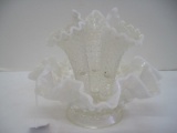 Fenton French Opalescent Hobnail 3 Lily Epergne