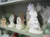 Religious Lot - Lighted Angels, Jesus Porcelain Music Box, Seraphim Classics, Angel of Mercy