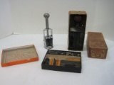 Lot - Vintage Hygrade Band Stamp Store Pricing, Faymus King Size Price Marker