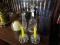 Lot - Pair Glass Candle Holders, Glass Decanter 12