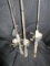 Lot - 3 Fishing Rods, Various Lengths w/ Reels