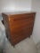 Mid-Century Modern 5 Drawer Cherry Wood Veneer Dresser by Bassett Furniture Industries