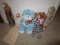 Toy Lot - Blue Dog Plush, Sir-Koff-A-Lot, Tartan Pattern Bear, Baby Doll, Scarecrow