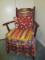 Wood Ladder Back Chair w/ Tartan Upholstered Seat/Shirt, Pillows, Etc.