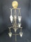 Wire Metal Standing 9-Arm Compote Candle Holder w/ Ball Top