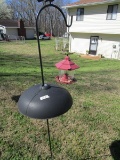 Gazebo Design Bird Feeder on Metal Stand w/ Guard