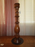 Wooden Carved Candle Holder