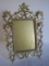 Brass Rococo Style Acanthus Leaves Beaded Trim Picture Frame