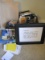 Lot - Office Supplies Hanging File Folders, Note Pads, Framed Profit Sharing Quote
