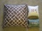 Accent Pillows Brown/White Down Filled Pillow, Tapestry Willow Angel Design