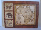 Signs of The Times Continent of Africa Print on Canvas