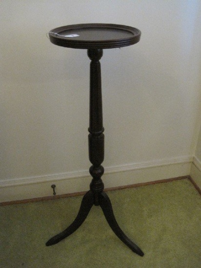 Bombay Co. Mahogany Pedestal Plant Stand on Tripod Base