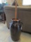 Ceramic Glazed Butter Churn w/ Wood Lid/Staff w/ Handle