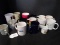 Mug Lot - Various Mugs/Cups, 2 Metal, 1 Stein, Christmas Motif, Etc.
