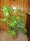 Faux Fern Leaf Plant in Wicker Basket/Planter