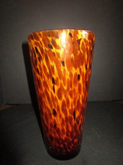 Tiger-Glass Style Vase